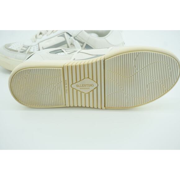 Valentino VL7N Logo Banded White Leather Sneaker Flats SZ 38.5 low top VLTN $970 - Picture 11 of 11
